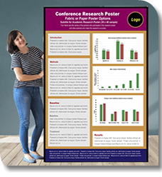 We produce fast and the cheapest Fabric and Paper Conference Research Poster