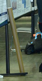 Benefit of Fabric Poster for Travelling - eliminating the bulky Poster Carrying Tube